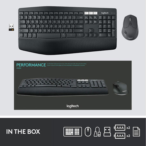 Logitech MK850 Bluetooth Optical Keyboard Ergonomic