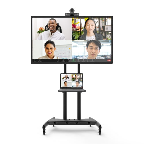 Kanto MTM86PL Height Adjustable Rolling TV Stand for 55" - 86" TVs and Interactive Displays