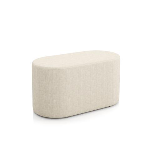 Bud 36"W x 18"D x 14"H, 16"H, 18"H Racetrack Pouf