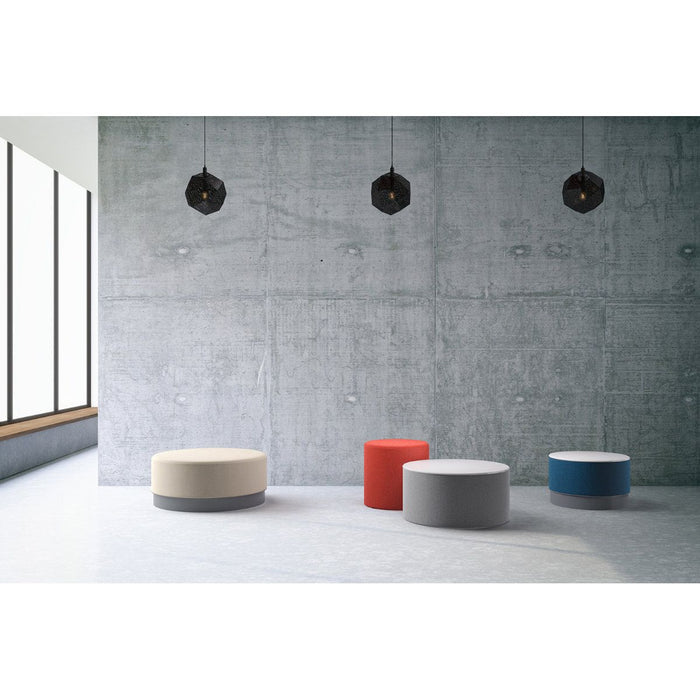 Bora 24"W x 20"H Plinth Base Pouf