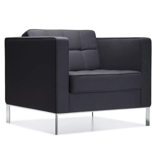 KM-Tufted Tuxedo Lounge Chair
