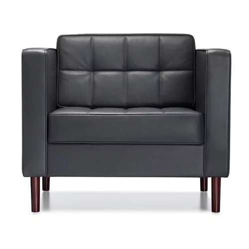 KM-Tufted Tuxedo Lounge Chair